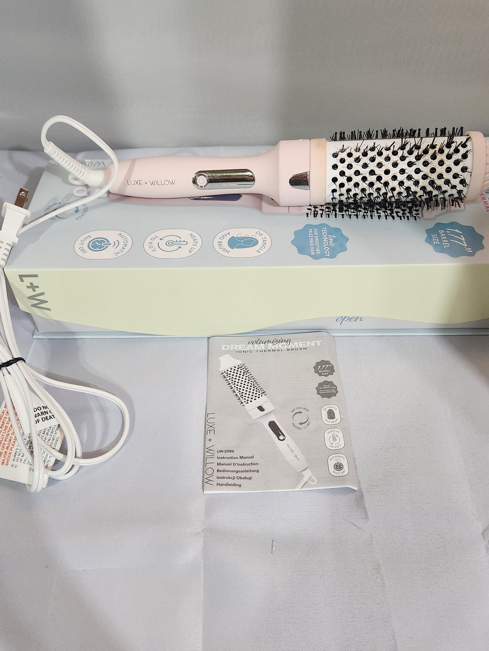 Pink 2-in-1 Hot Air Round Brush
